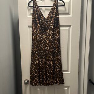 Lauren Ralph Lauren Brown Animal Print Mini Dress